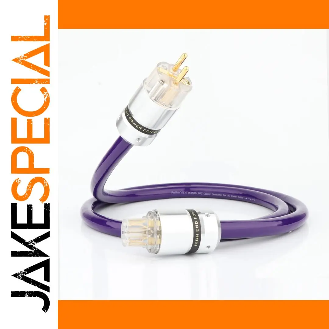 Purple OFC Power Cable for High-Fidelity Audio 1 Purple OFC Power Cable for High-Fidelity Audio