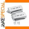 Chrome P90 Pickup Set for LP Guitars