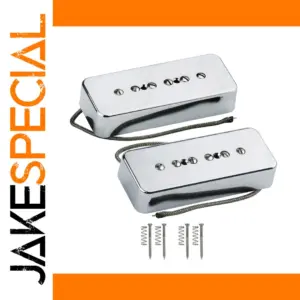 Chrome P90 Pickup Set for LP Guitars