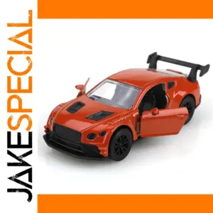 Vibrant Orange Alloy Sports Car Model