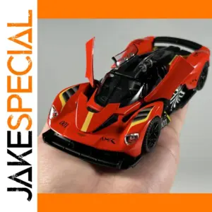 Red Aston Martin Valkyrie 1:32 Diecast Model Car