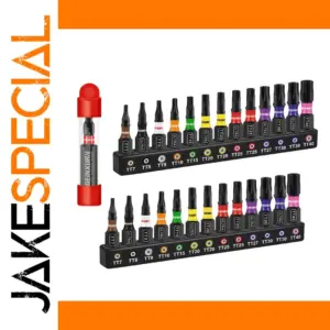 Impact Bit Set with Color Coding and Magnetic Holder