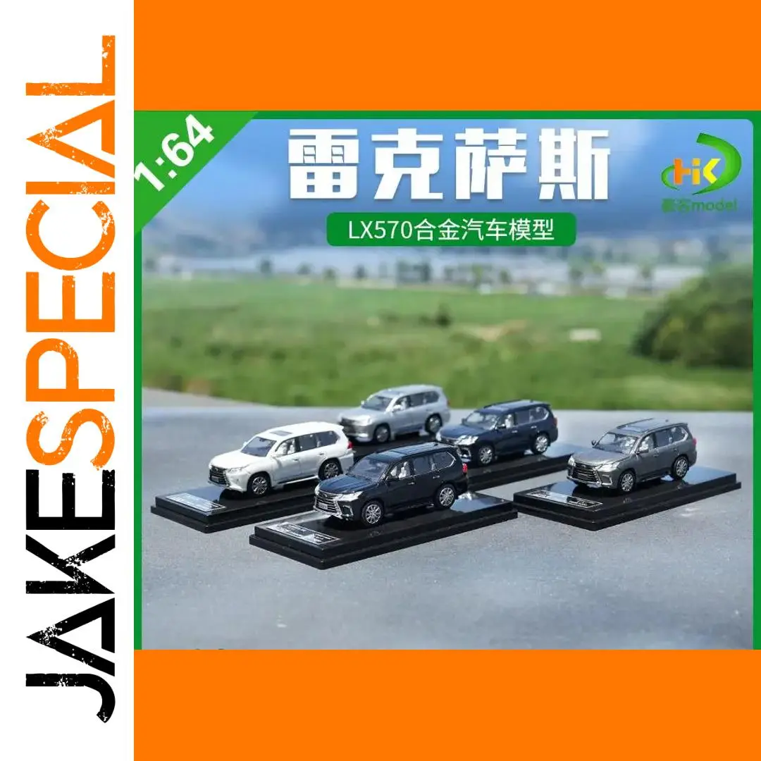 Lexus LX570 1:64 Diecast Model in Black and Silver 1 Lexus LX570 1:64 Diecast Model in Black and Silver