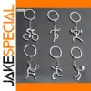 Sport-Themed Zinc Alloy Keychain Model 17033