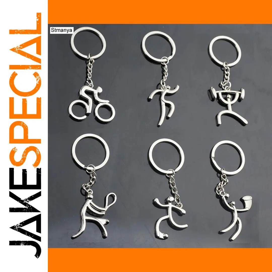 Sport-Themed Zinc Alloy Keychain Model 17033 1 Sport-Themed Zinc Alloy Keychain Model 17033