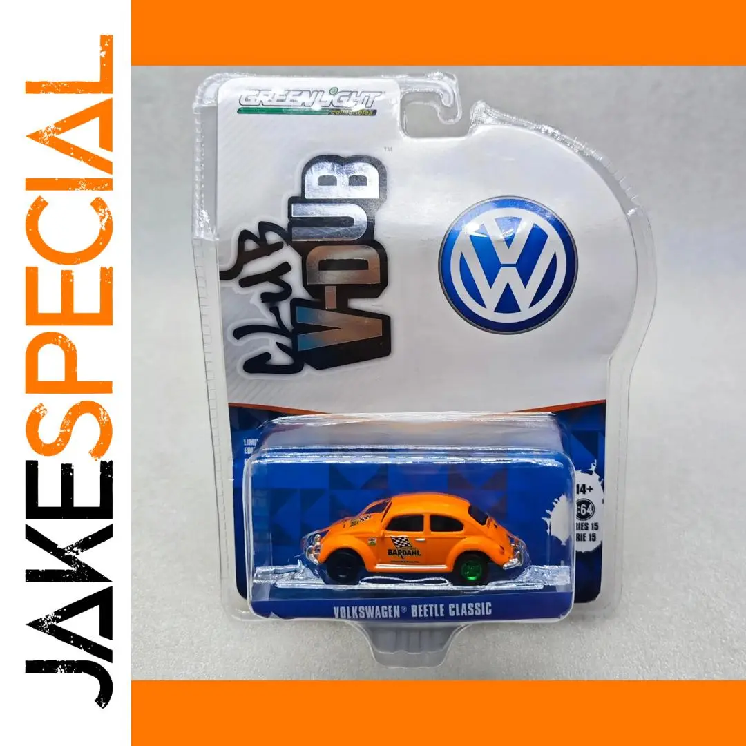 Bright Orange Volkswagen Beetle Diecast Model 1:64 Scale 1 Bright Orange Volkswagen Beetle Diecast Model 1:64 Scale