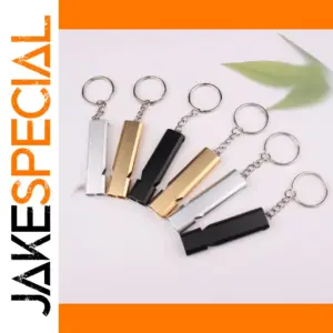 Outdoor Survival Keychain with Whistle