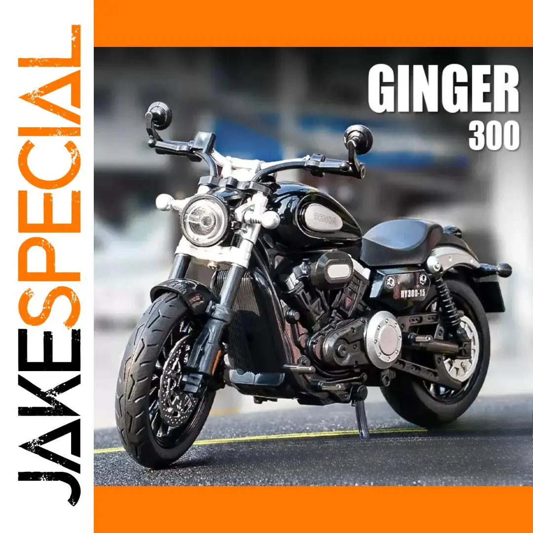 GINGER 300 Motorcycle Diecast Model 1:12 Scale 1 GINGER 300 Motorcycle Diecast Model 1:12 Scale