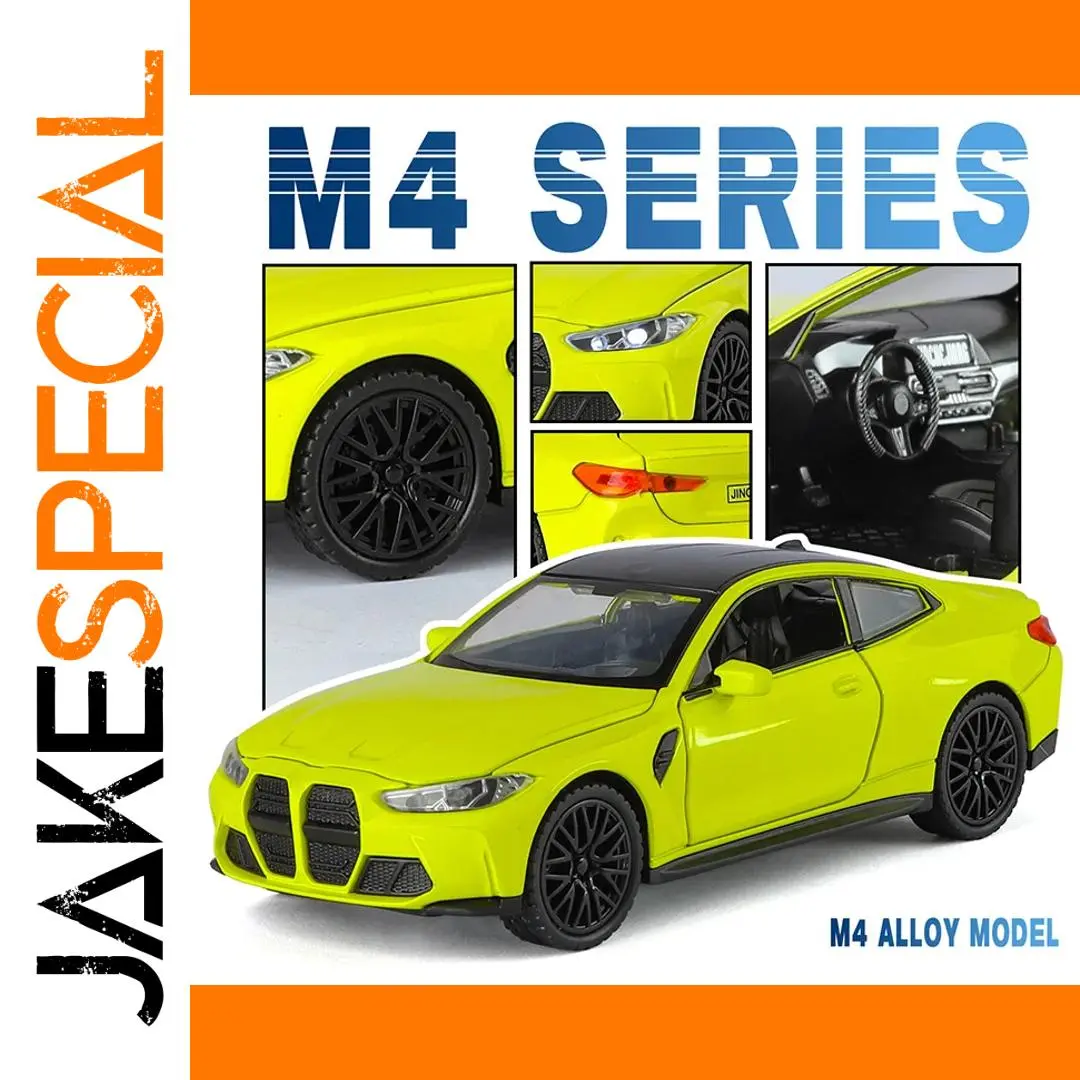 Vibrant Yellow 1:32 Diecast Model Car 1 Vibrant Yellow 1:32 Diecast Model Car