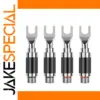 Rhodium Plated Y Spade Connectors (Set of 4)