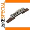 Jazz Guitar Rosewood Bridge with Alloy Hardware