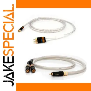 Premium Silver-Plated RCA to 2RCA Cable 2.5m