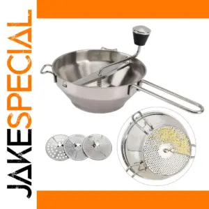 Stainless Steel Food Mill with 3 Discs