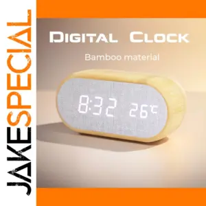 Niditon Wooden Digital Alarm Clock