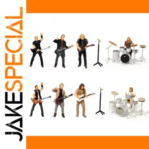 Rock Band Miniature Figurine Set 1:64 Scale