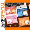 Colorful Cartoon Sticky Notes Set with Animal Designs