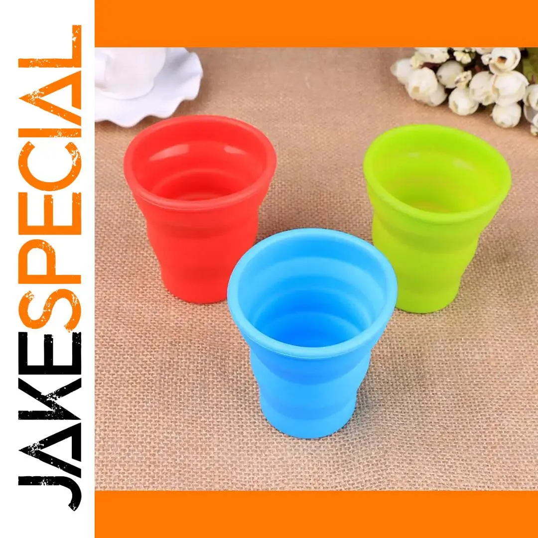 Collapsible 200ml Silicone Travel Cup with Lid 1 Collapsible 200ml Silicone Travel Cup with Lid