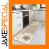 Modern Suede Floral Floor Mat for Kitchen or Bathroom