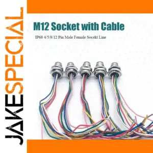 Waterproof M12 Cable Connector Set for Outdoors