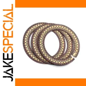 Elegant Set of Three Wooden Guitar Inlays