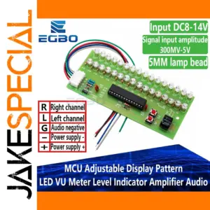 MCU Adjustable LED VU Meter Level Indicator