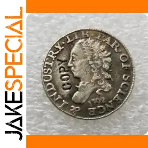 1792 Half Dime Flowing Hair Replica Medal