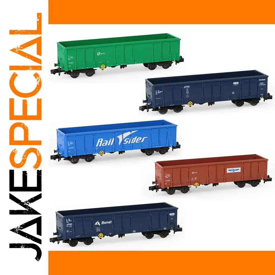 Evemodel 1:150 Scale Gondola Car for N Gauge 1 Evemodel 1:150 Scale Gondola Car for N Gauge