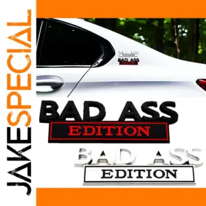 Bold Zinc Alloy Car Stickers Set (8 pcs)