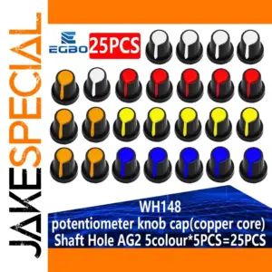 WH148 Copper-Core Potentiometer Knobs Set 25