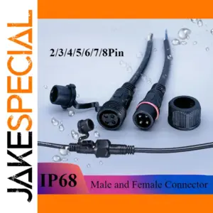 IP68 Waterproof LED Cable Connector Set for Outdoor Wiring