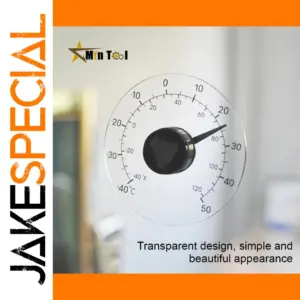 Outdoor Window Thermometer with Stainless Steel