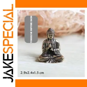 Vintage Brass Buddha Sculpture for Serenity