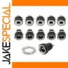 Set of 10 Female DC Power Connectors 3 Sizes