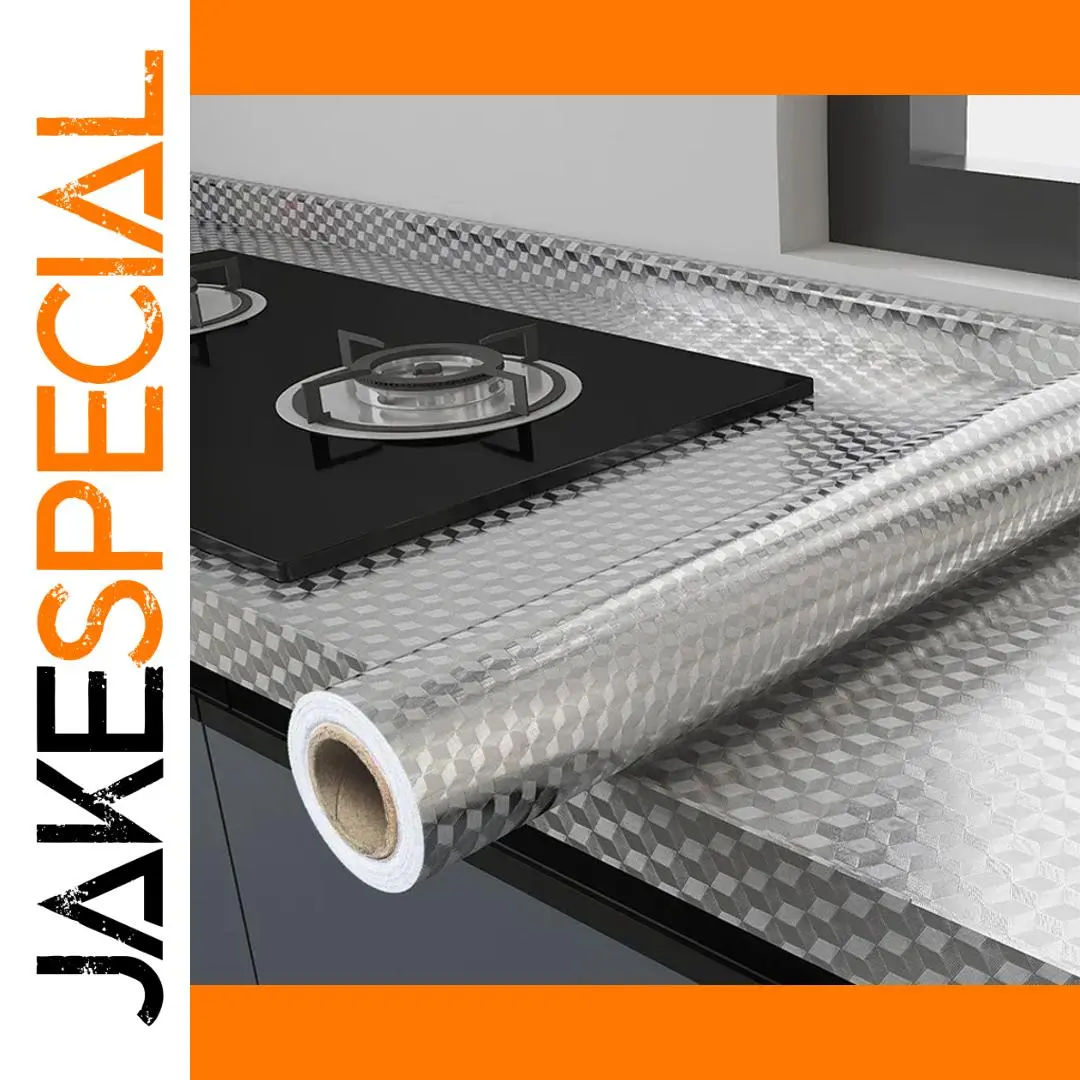 Modern Aluminum Foil Kitchen Wall Sticker 1 Modern Aluminum Foil Kitchen Wall Sticker