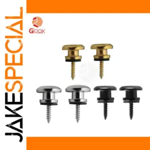 Mushroom-Head Guitar Strap Buttons Set