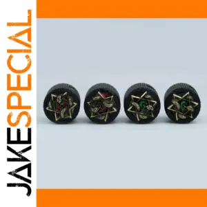 Ornate Black and Gold Potentiometer Knobs