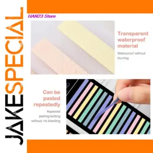 Rainbow Waterproof Sticky Notes Set (300 Sheets)