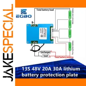 High-Current Lithium Battery Protection Module 13S 48V