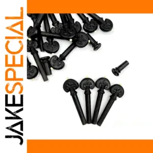Ebony Violin Tuning Pegs Set for Full-Size Violin