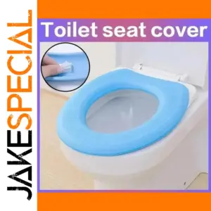Vibrant Blue Waterproof Toilet Mat 41x38cm