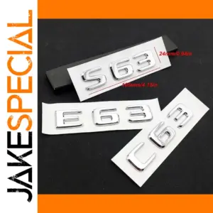 3D ABS Car Emblem for Mercedes-Benz C63 E63 S63