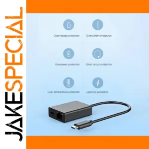 Type-C to RJ45 Ethernet Adapter with 1000 Mbps