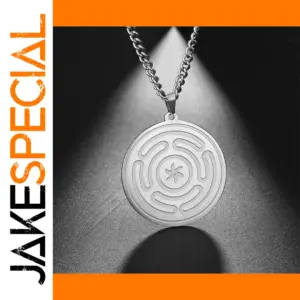 Hecate Wheel Strophalos Stainless Steel Necklace