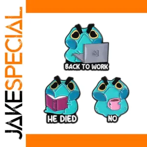 Playful Frog Badge Set for Accessories