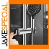 Modern Chrome Shower Head Holder with Adjustable Clamp