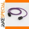 Purple HiFi Audio Power Cable with 12 AWG Copper
