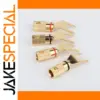 Premium Gold-Plated Y Spade Connectors for Audio Systems