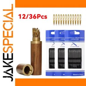 Elegant Elderly Sewing Needle Set with Storage Container