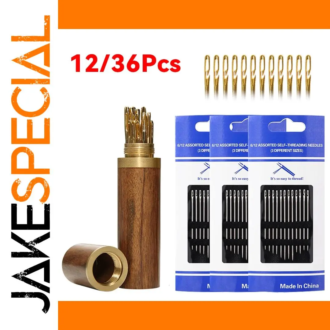 Elegant Elderly Sewing Needle Set with Storage Container 1 Elegant Elderly Sewing Needle Set with Storage Container