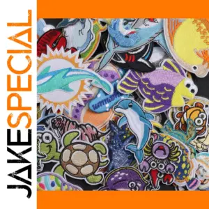 Cartoon Sea Animal Iron-On Patch Set